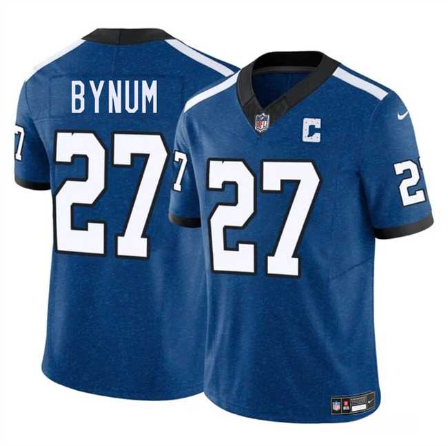 Mens Indianapolis Colts #27 Cam Bynum Blue 2025 F.U.S.E. Throwback Vapor Limited Stitched Jersey Dzhi->indianapolis colts->NFL Jersey